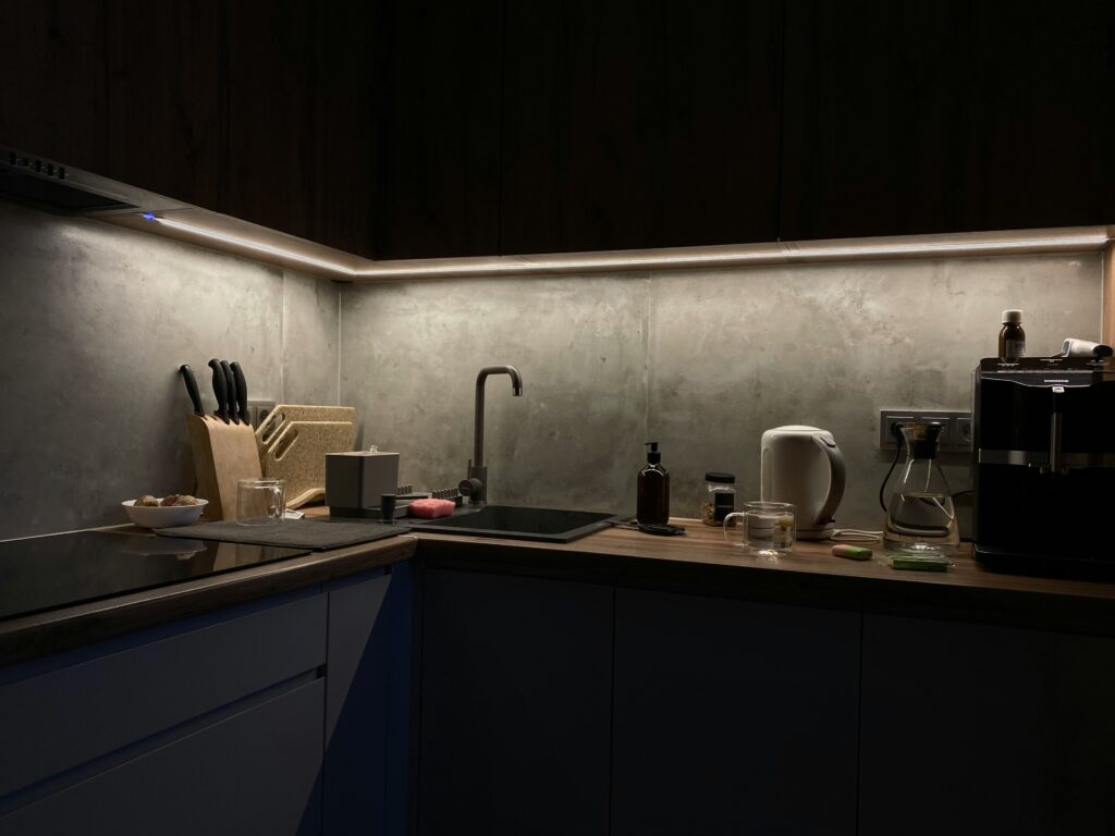 LED lighting in kitchen